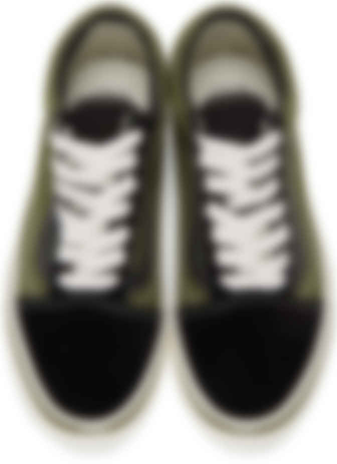 vans green and black