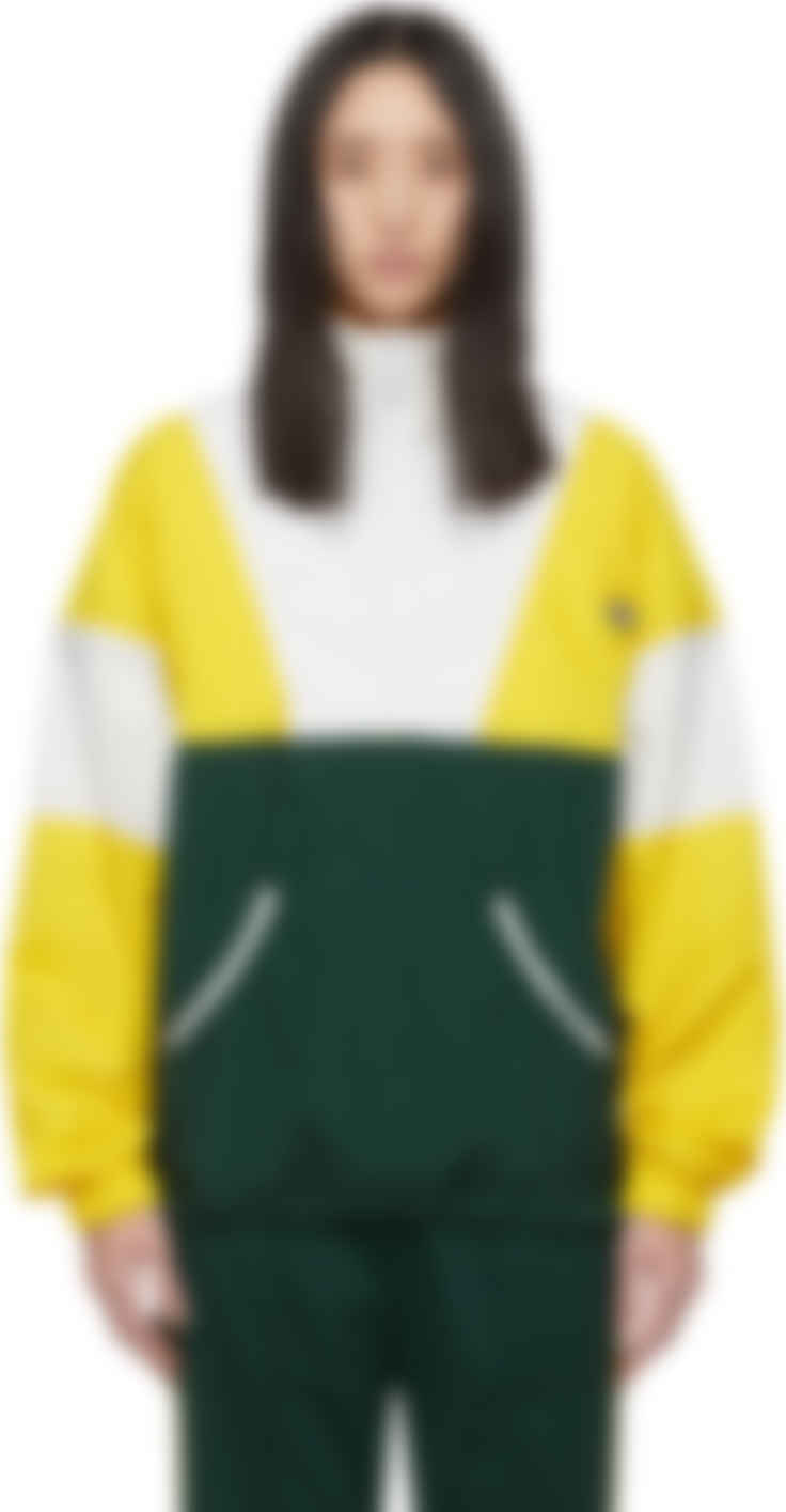 Yellow \u0026 Green Samstag Track Sweater 