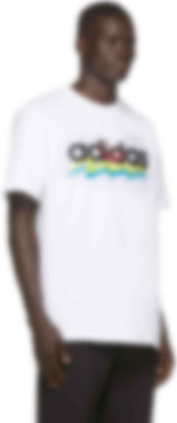Adidas Originals White Brush Stroke T Shirt Ssense