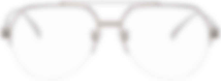 Bottega Veneta Silver Transparent Aviator Glasses Ssense