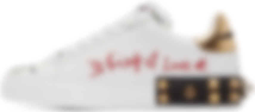 Dolce Gabbana ホワイト ハート グラフィティ Portofino スニーカー Ssense 日本