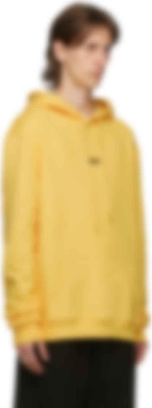 Yellow logo hoodie Clearance