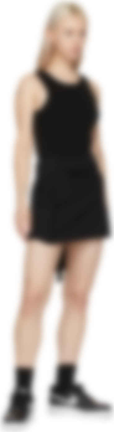 black dress with white air forces