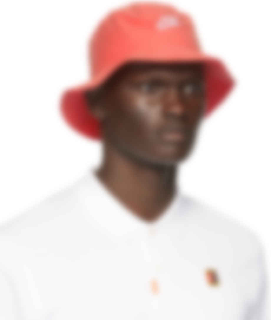 nike red bucket hat