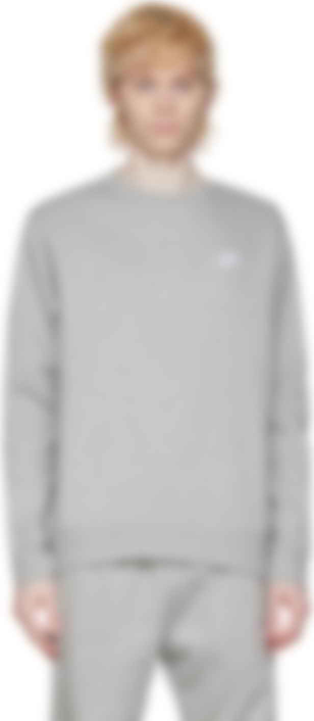 nike grey crew neck sweatshirt