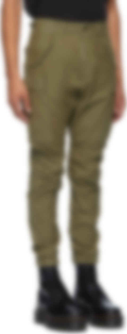 R13 カーキ ミリタリー カーゴ パンツ Ssense 日本