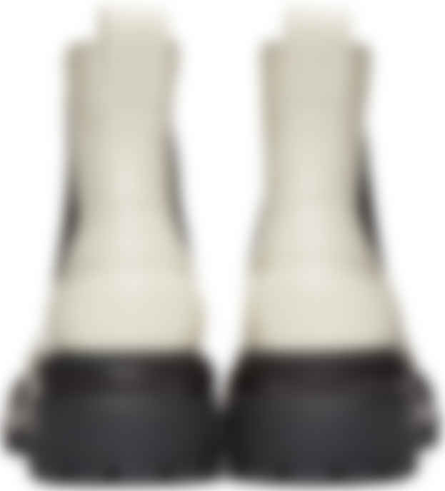 Off White Leather Shaye Boots By Rag Bone On Sale