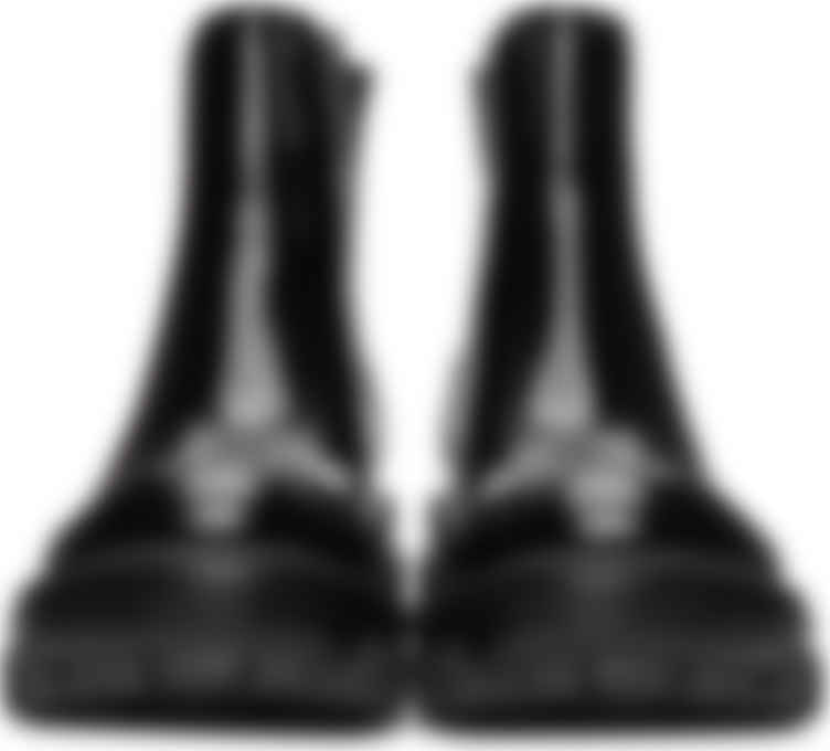 Black Leather Shaye Boots By Rag Bone On Sale