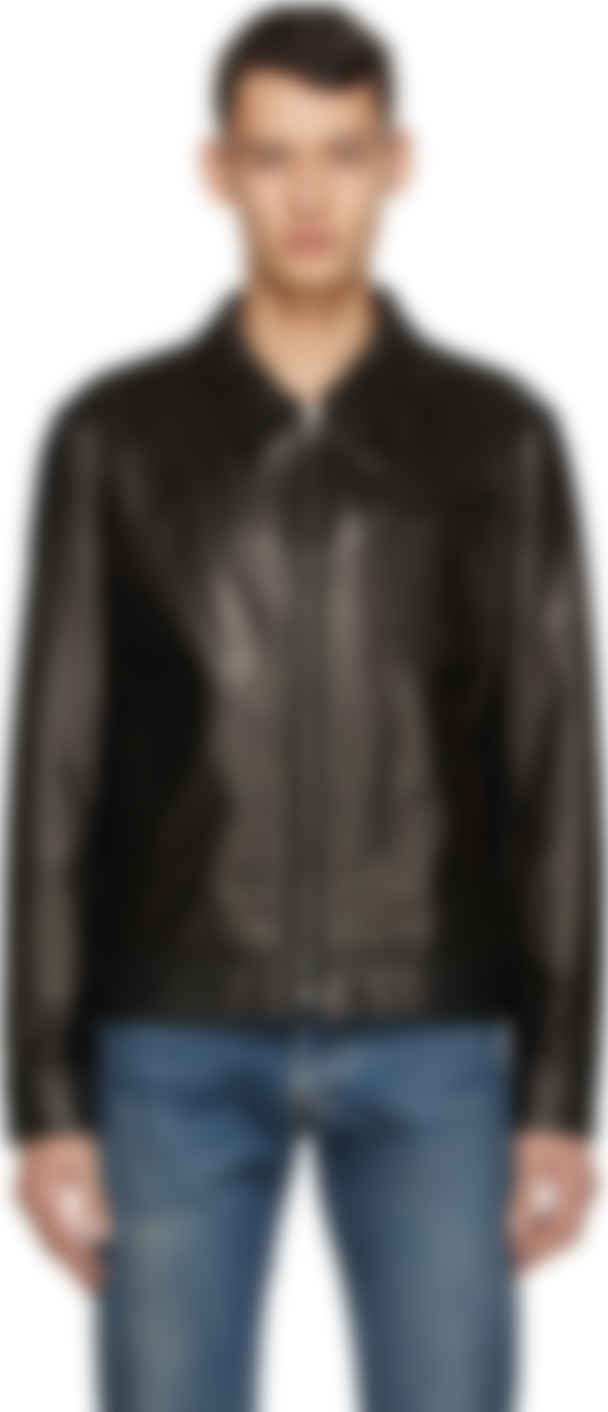 Schott: Black Leather Unlined Jacket 