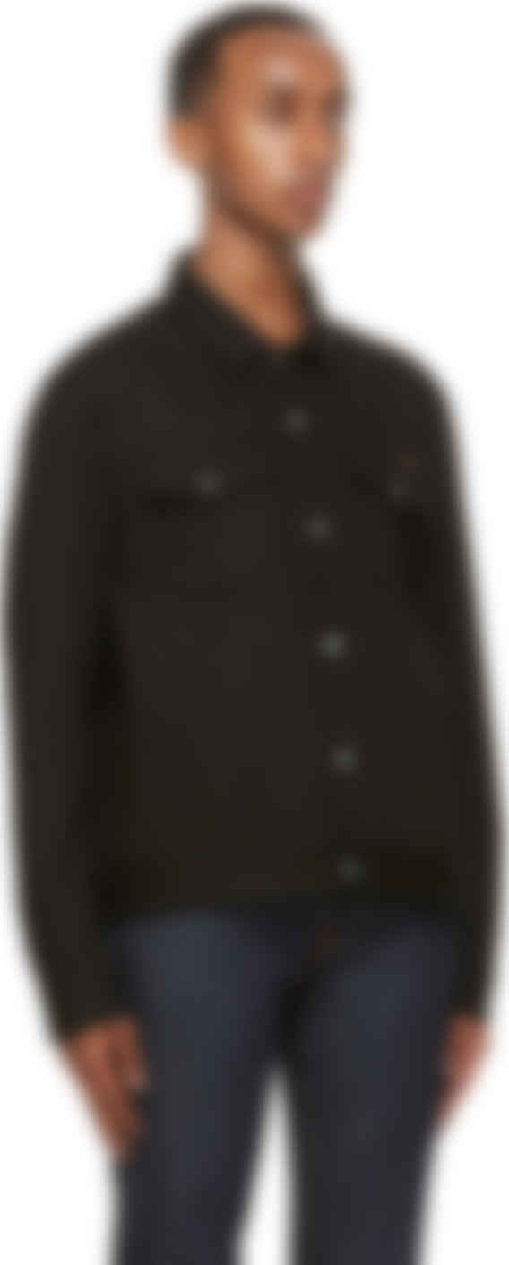 nudie black denim jacket