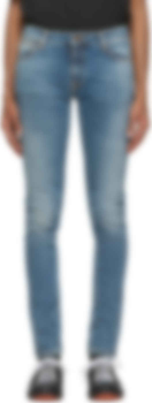 nudie jeans skinny lin mali blue