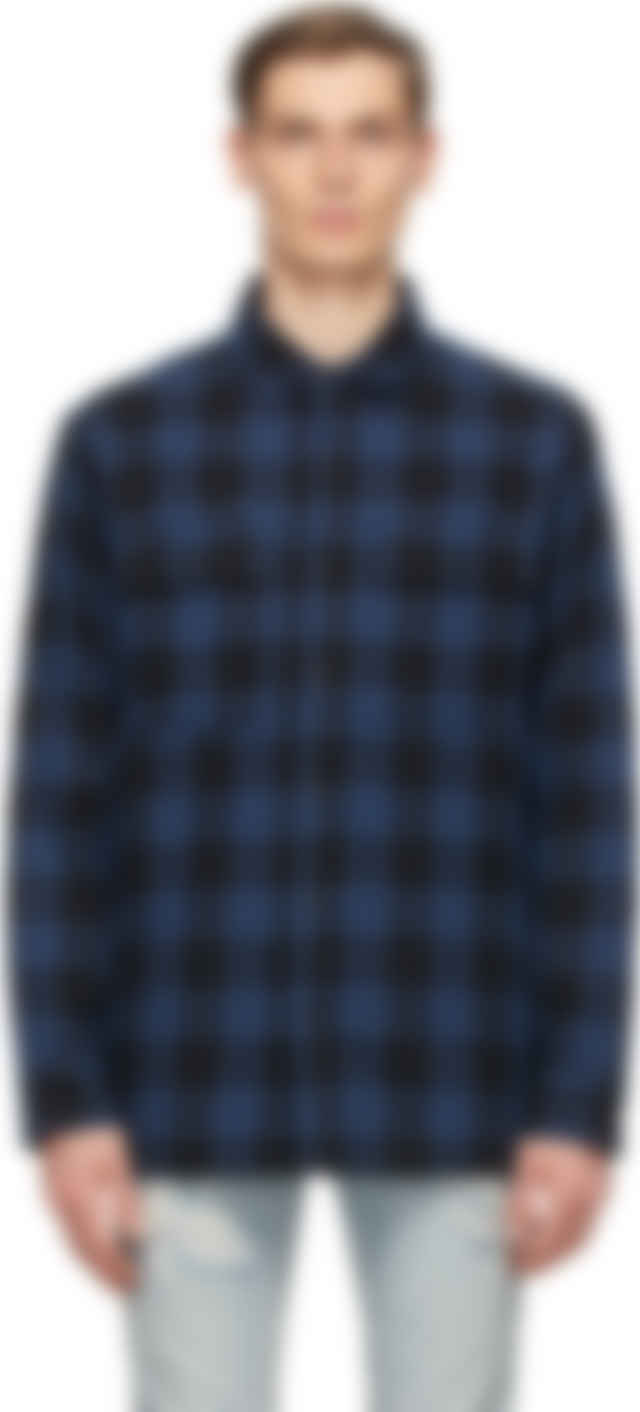 Ksubi ブルー ブラック チェック シャツ Ssense 日本