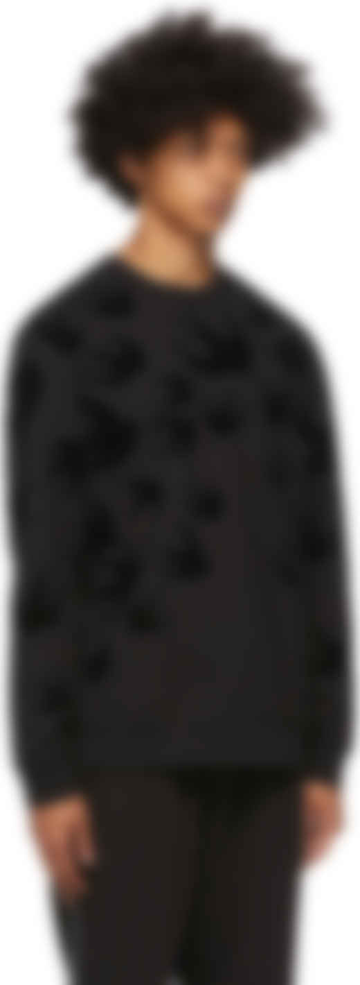 alexander mcqueen black swallow sweatshirt