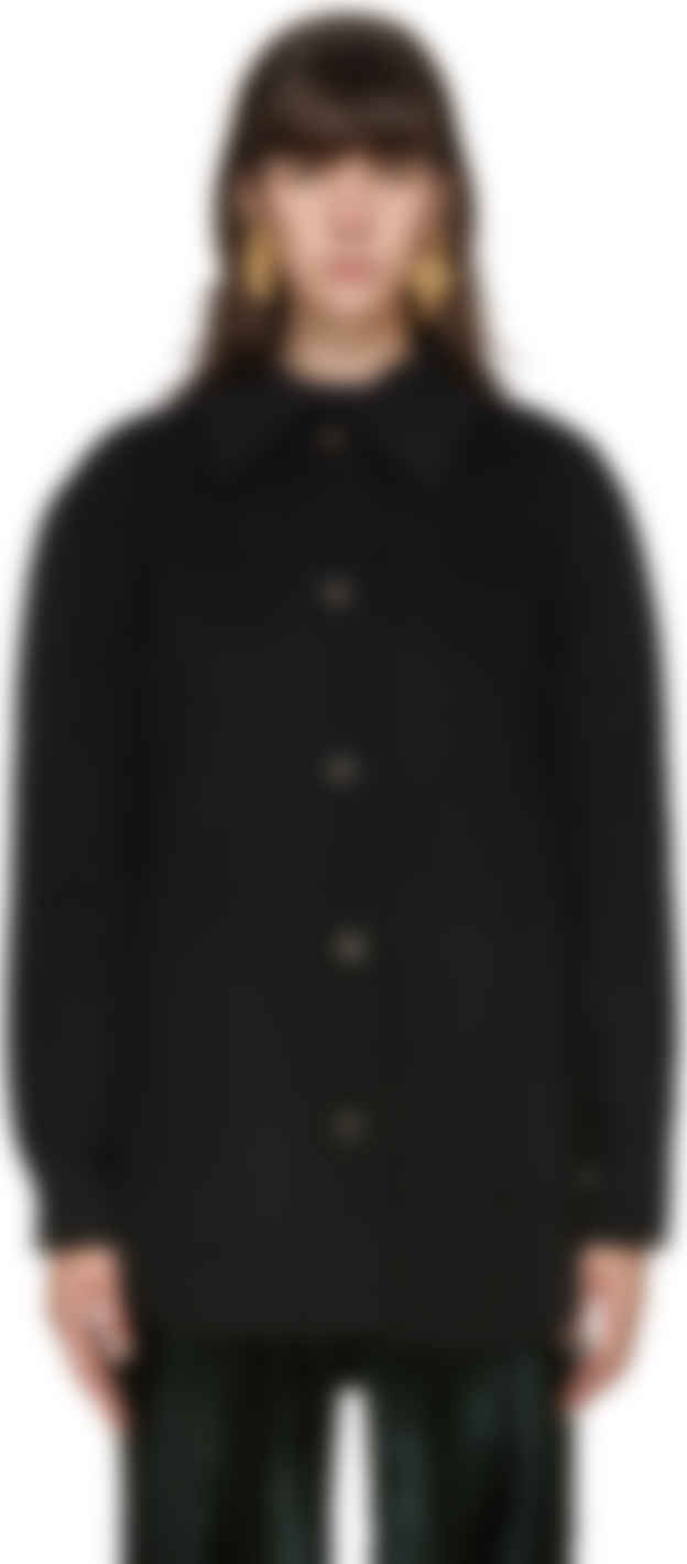 acne studios black coat