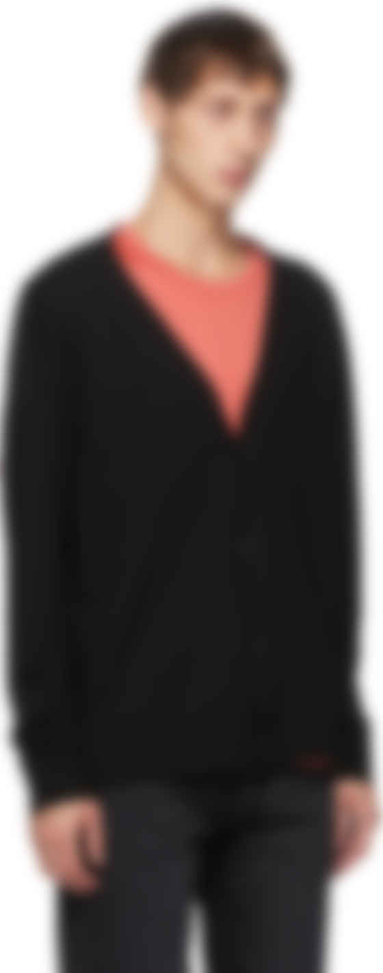 acne studios black cardigan