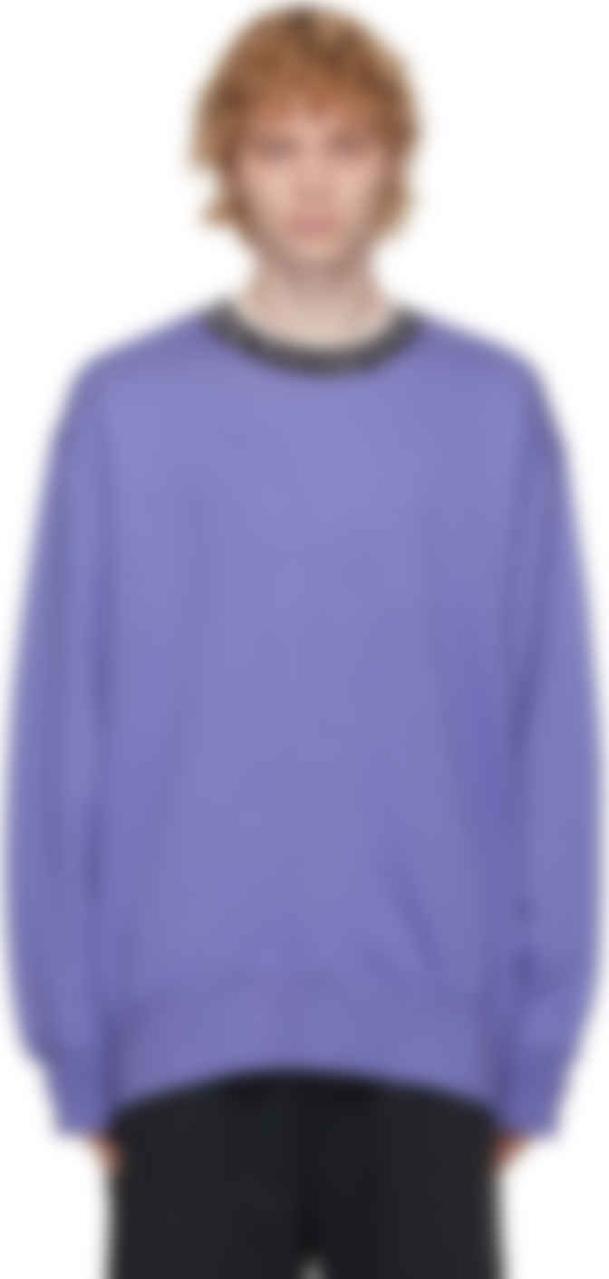 acne studios purple sweatshirt