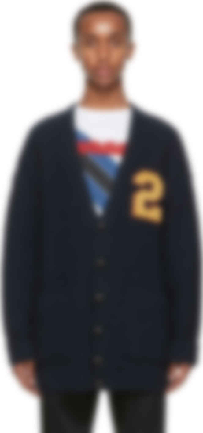 boyfriend cardigan navy