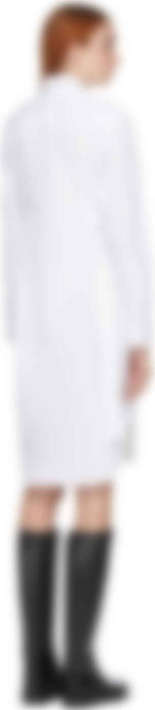 helmut lang white shirt dress
