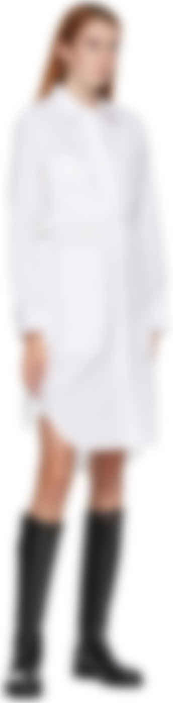 helmut lang white shirt dress