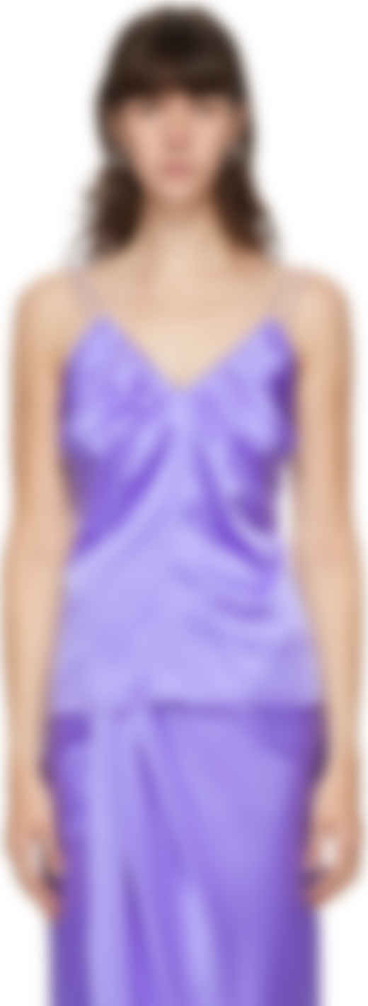 helmut lang purple dress