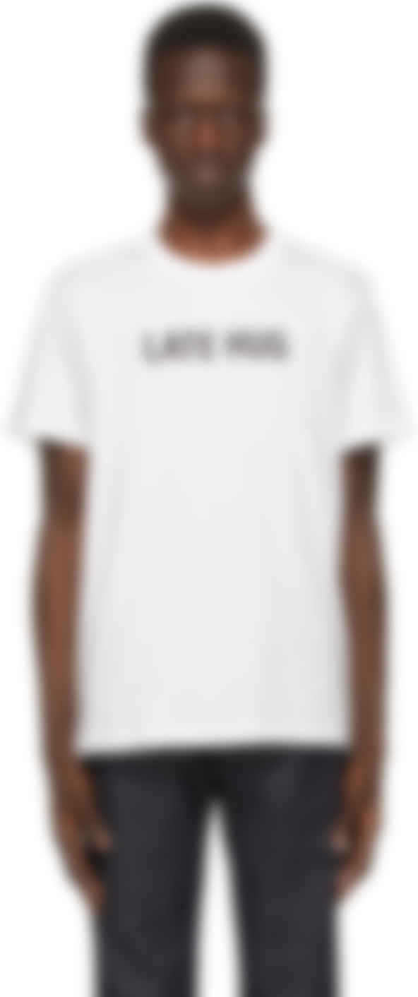 Exclusive White 'Late Hug' T-Shirt | SSENSE