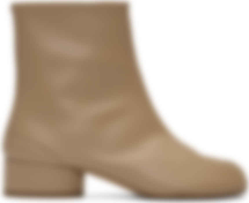 tan low heel boots