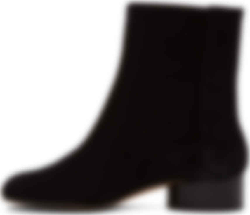 Maison Margiela: ブラック スエード Tabi 足袋 ブーツ | SSENSE 日本