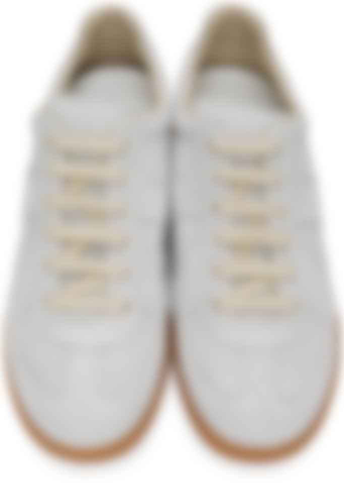 maison margiela suede sneakers