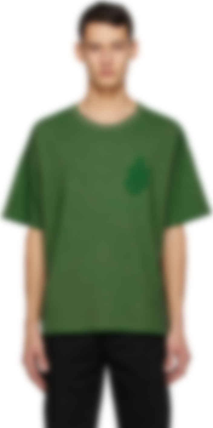 moncler green t shirt