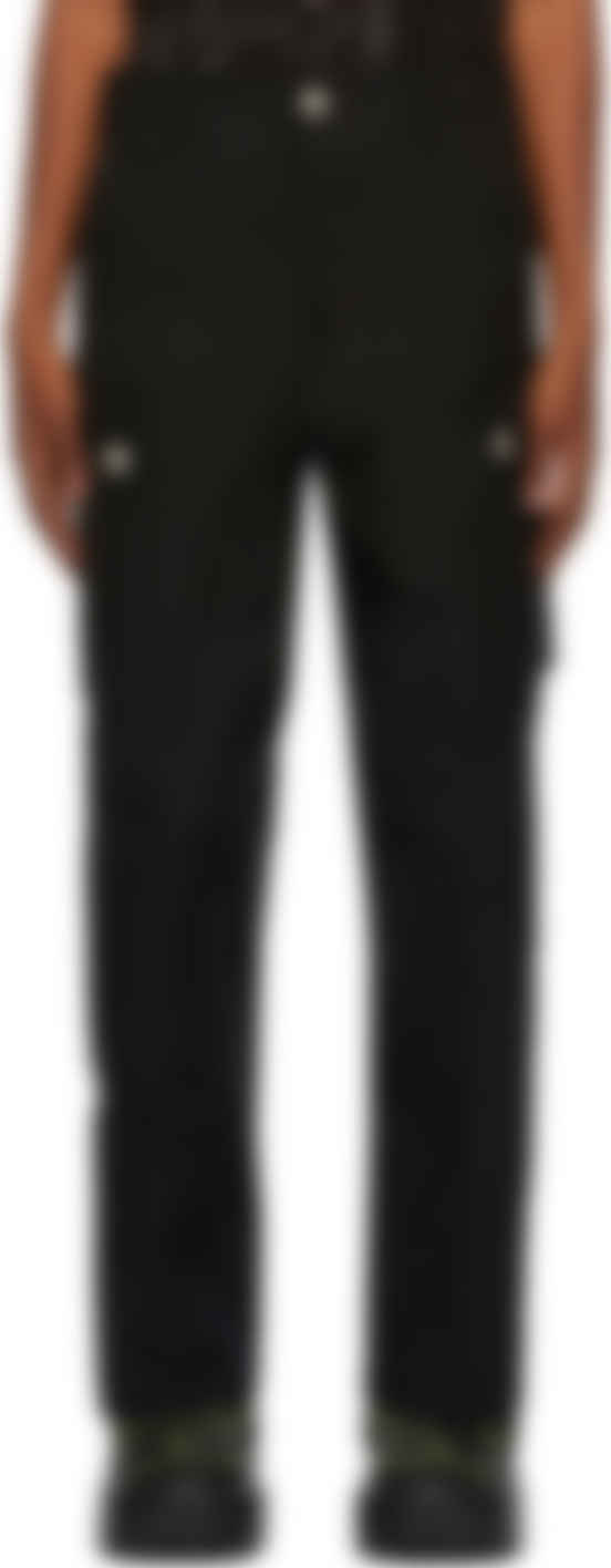 black ripstop cargo pants
