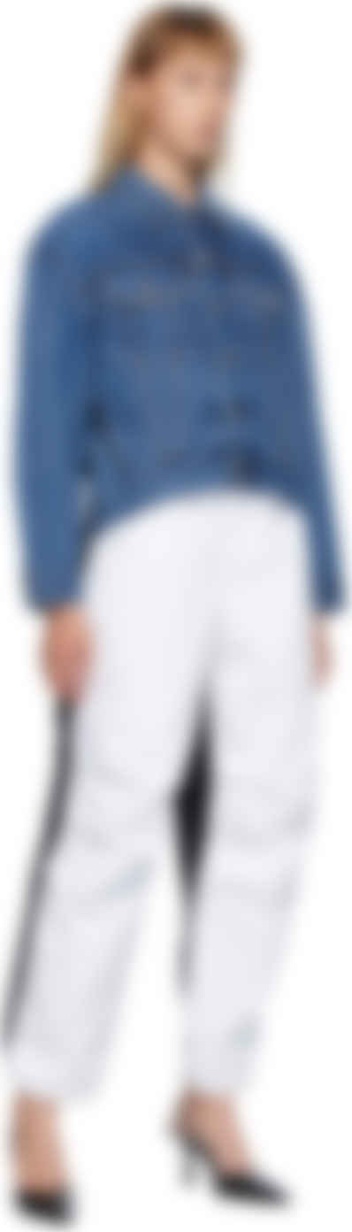 alexander wang blue and black jeans