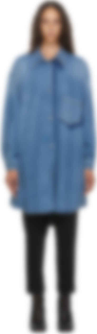 mm6 oversized denim jacket