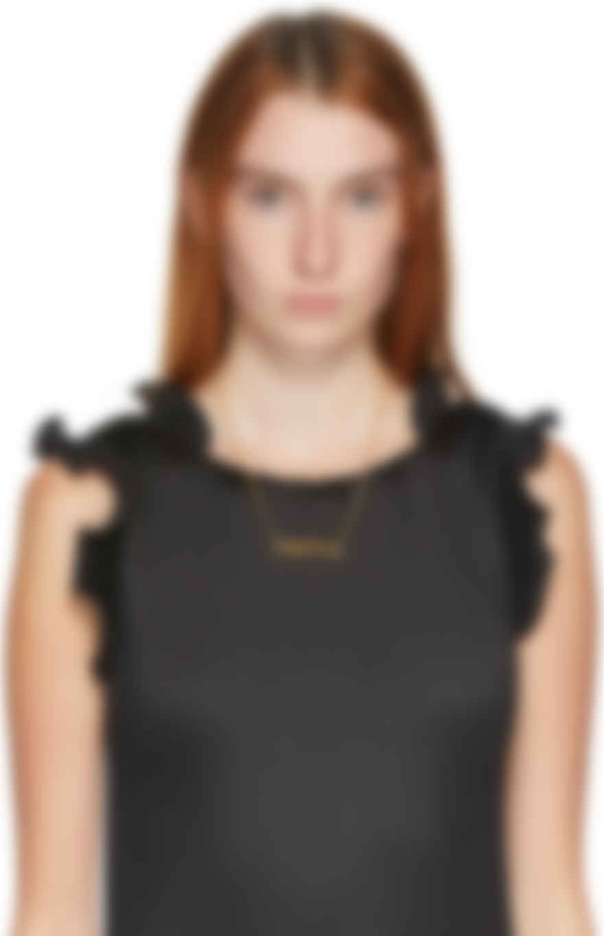 Gold New York Magazine Edition The Nameplate Pendant Ny Necklace By Marc Jacobs On Sale