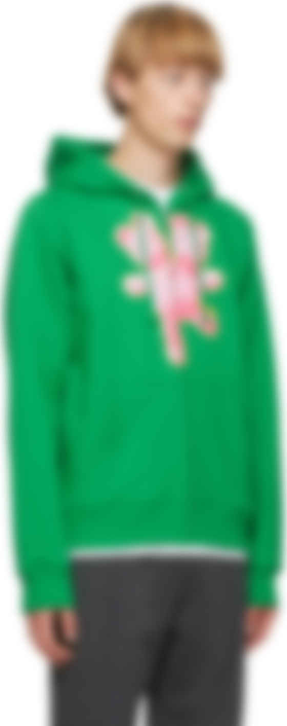 green teddy hoodie