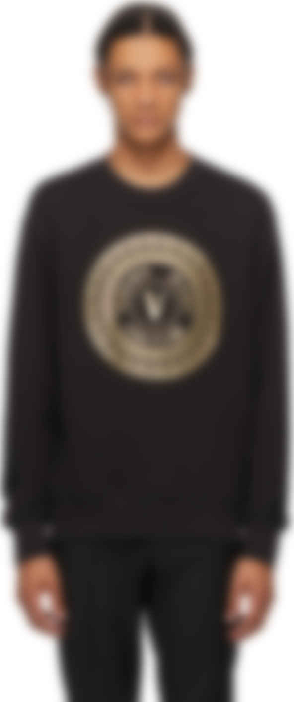 versace jeans couture sweatshirt black