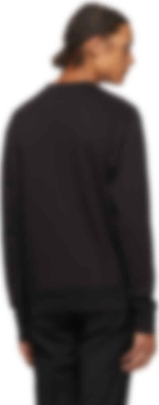 versace jeans crew neck sweatshirt black