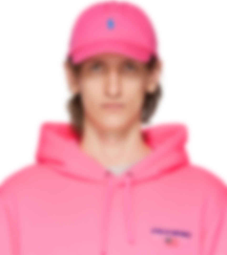 pink polo cap