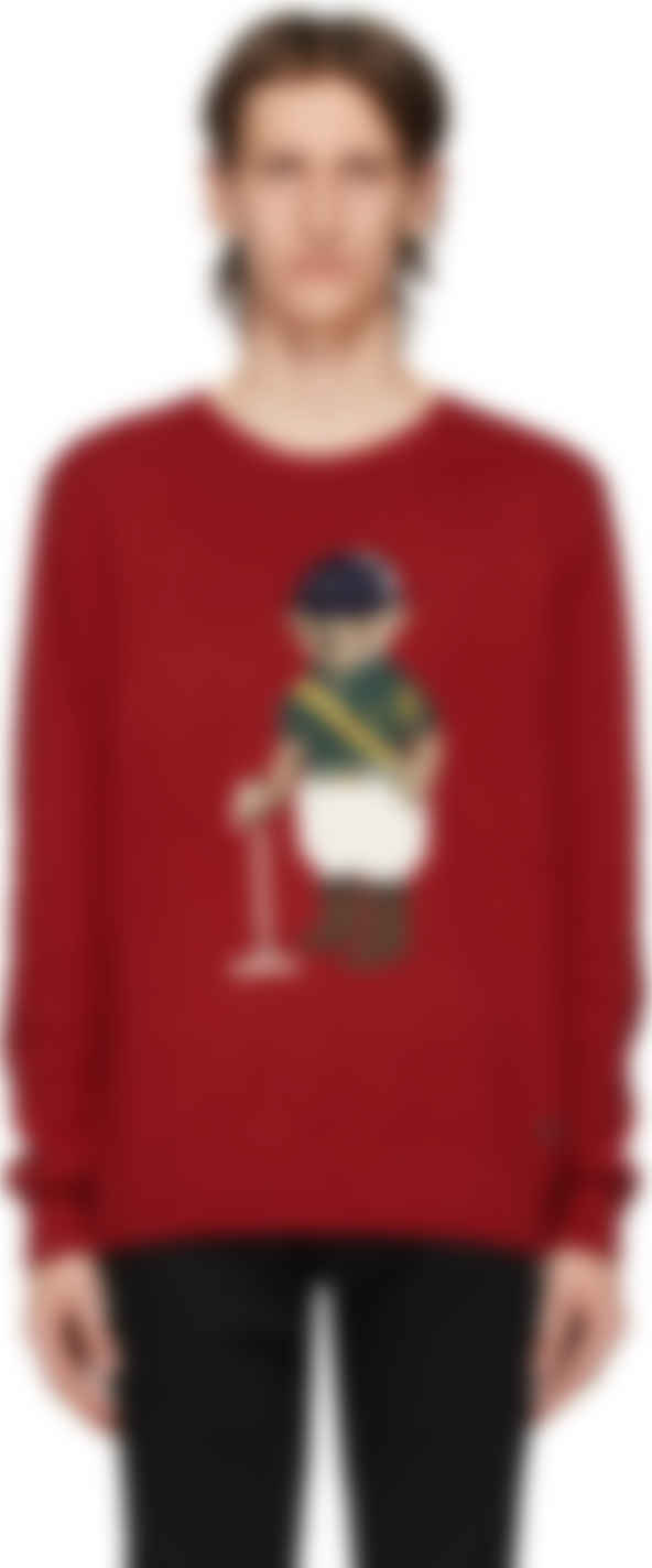 red polo ralph lauren sweater