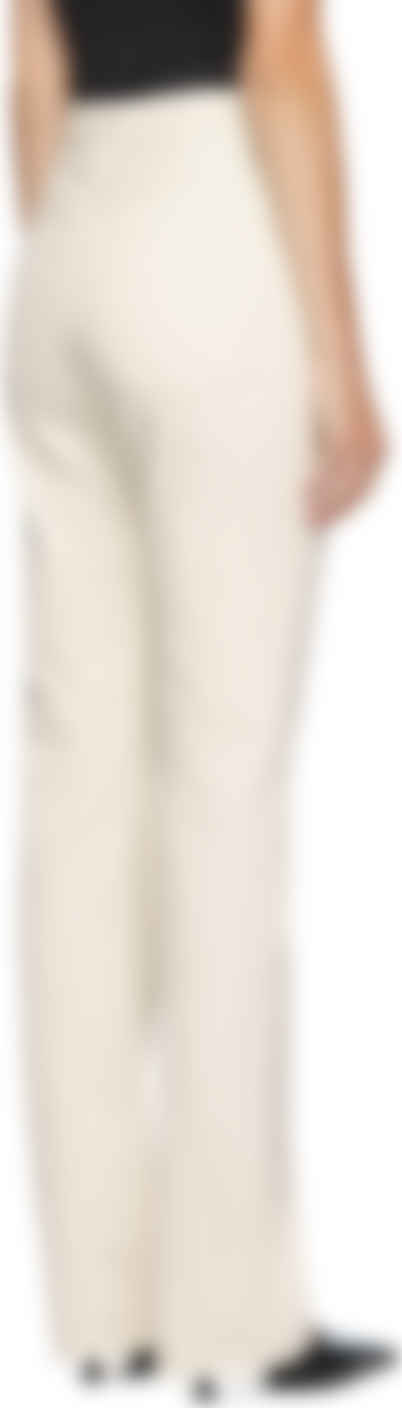 off white flare jeans