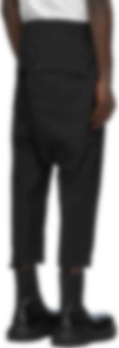 drawstring cropped trousers