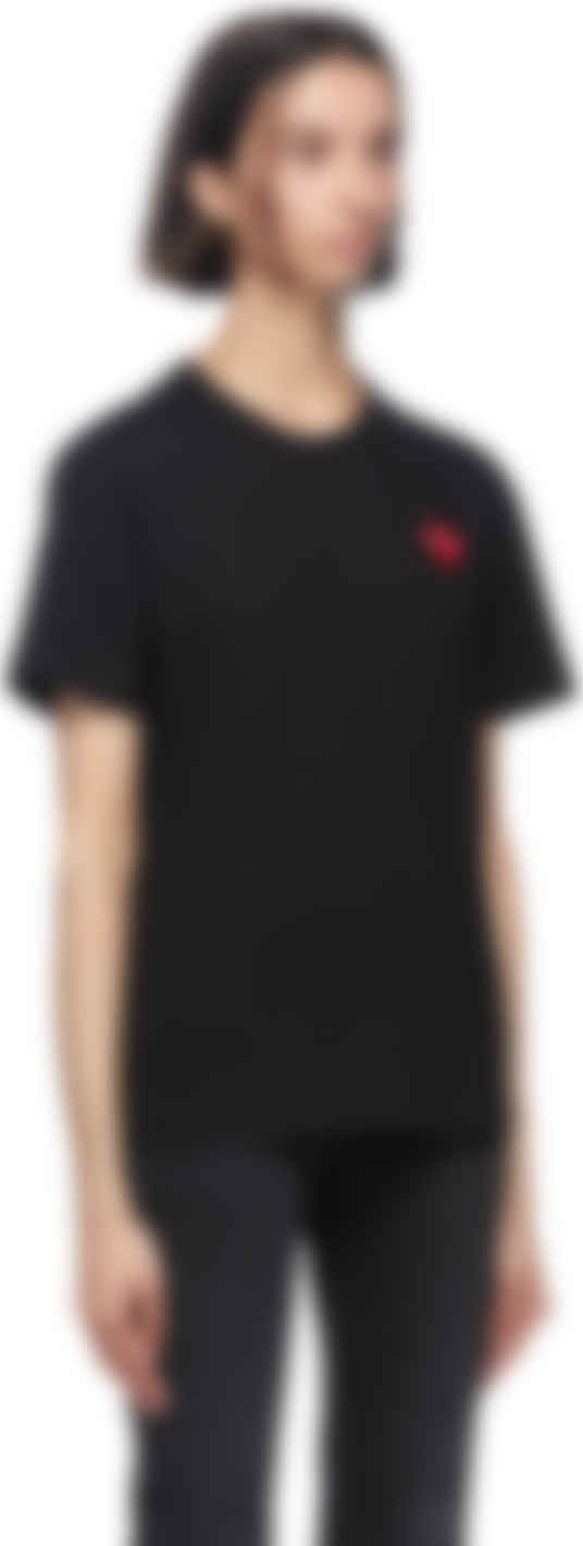 black and red comme des garcons shirt