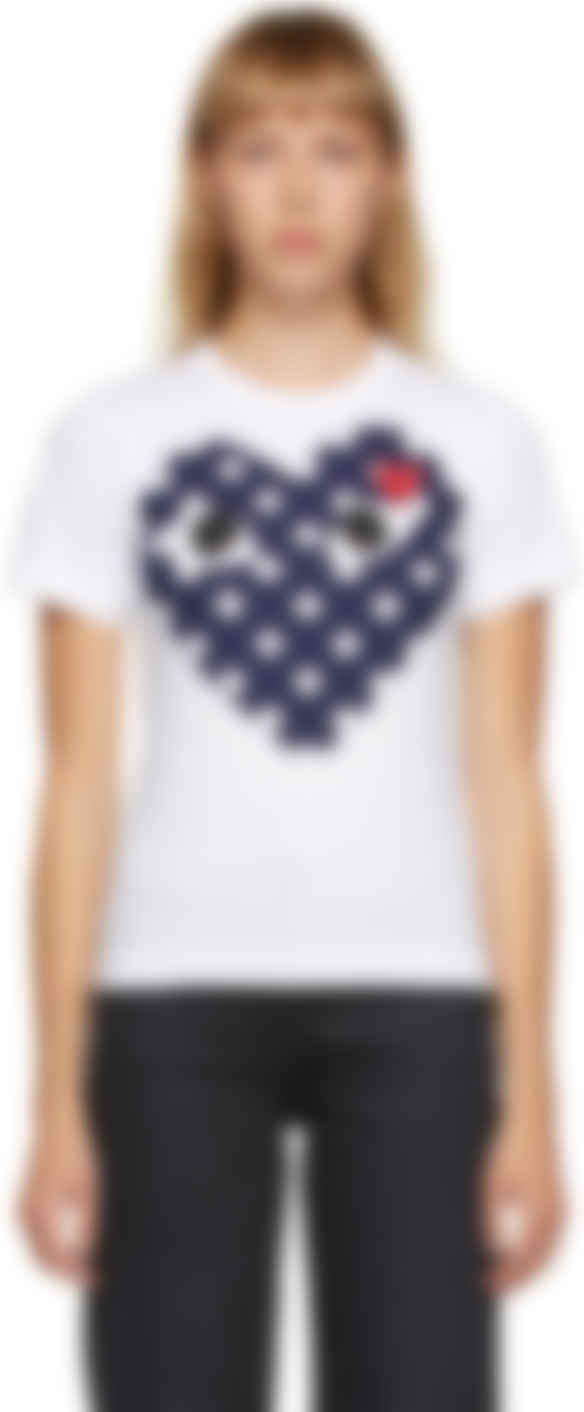 comme des garcons navy t shirt