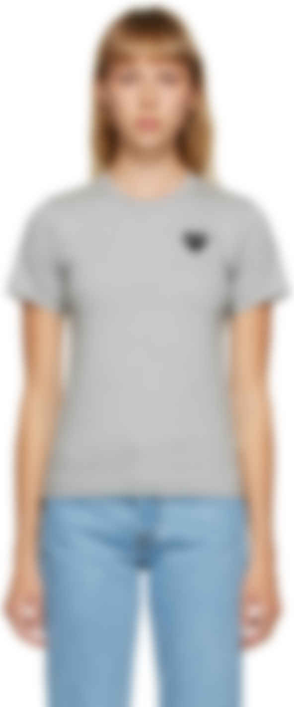 comme des garcons grey shirt