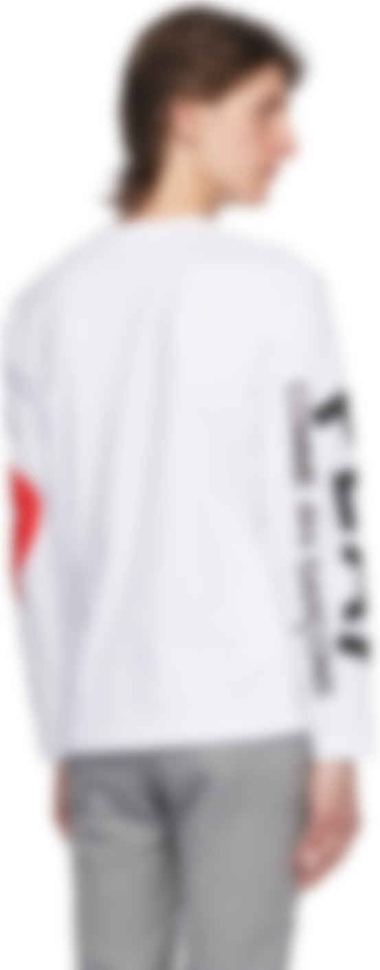 comme des garcons white long sleeve