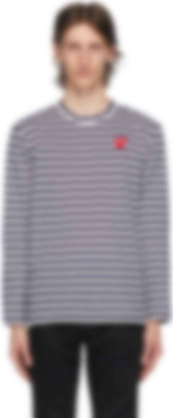 comme des garcons t shirt navy