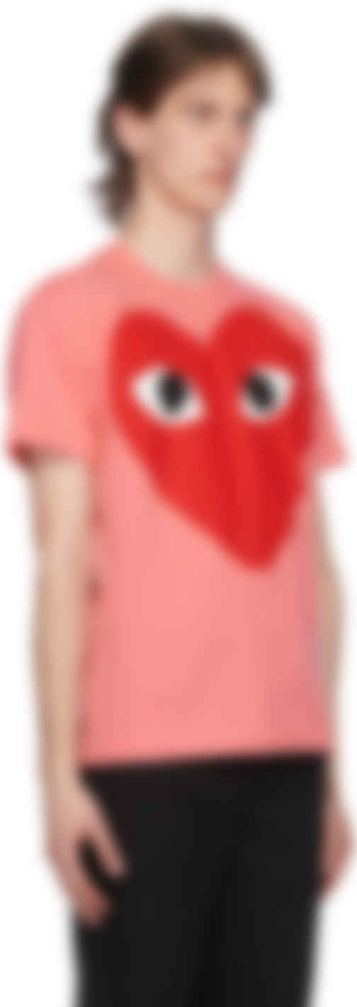 comme des garcons play pink heart