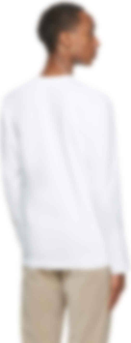 comme des garcons white shirt black heart