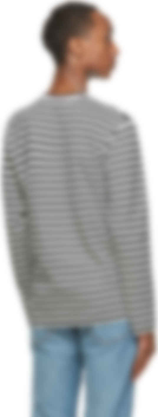 comme des garcons shirt striped long sleeve jersey