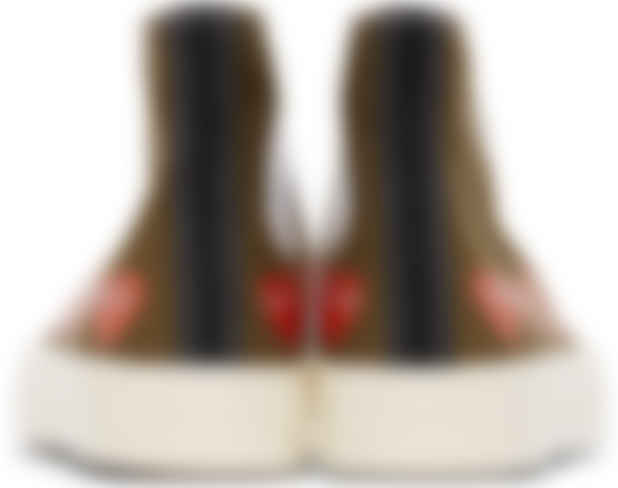 comme des garcons converse khaki