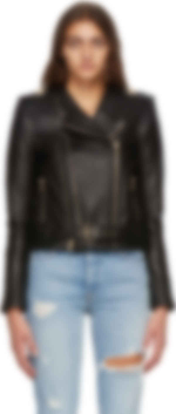 balmain biker jacket